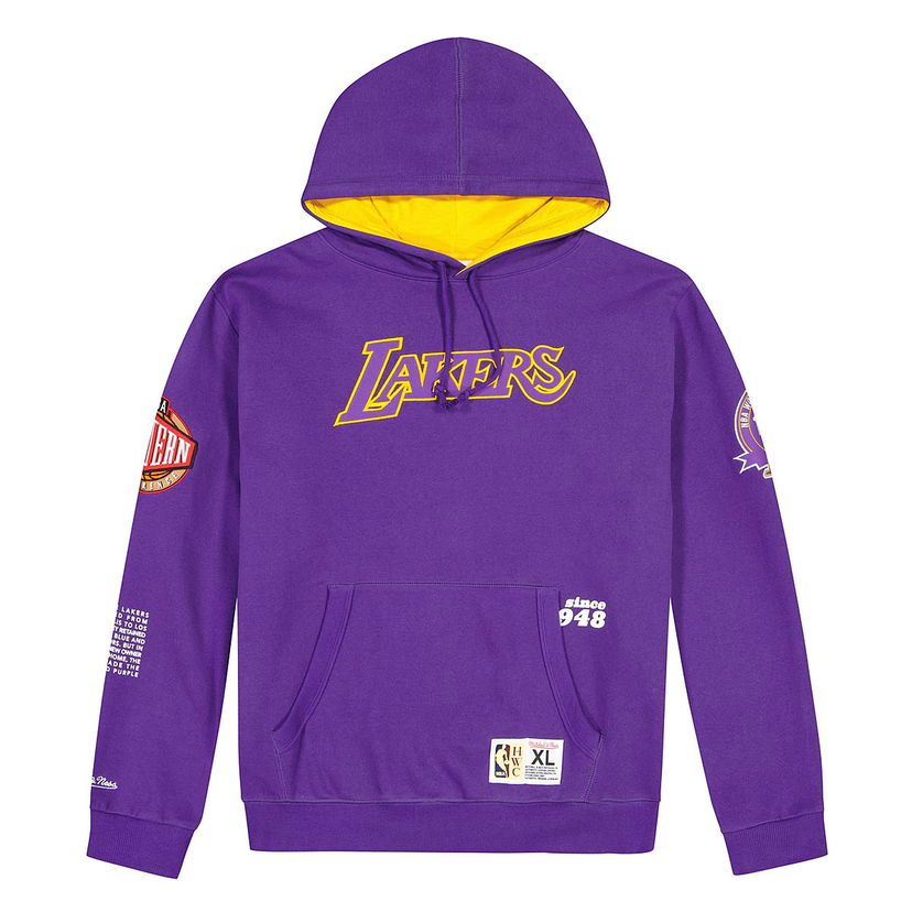 Huppari Mitchell & Ness NBA LA Lakers Team Origins Fleece Hoodie Purple - Violetti | FPHD4849-LALYYPPPPURP