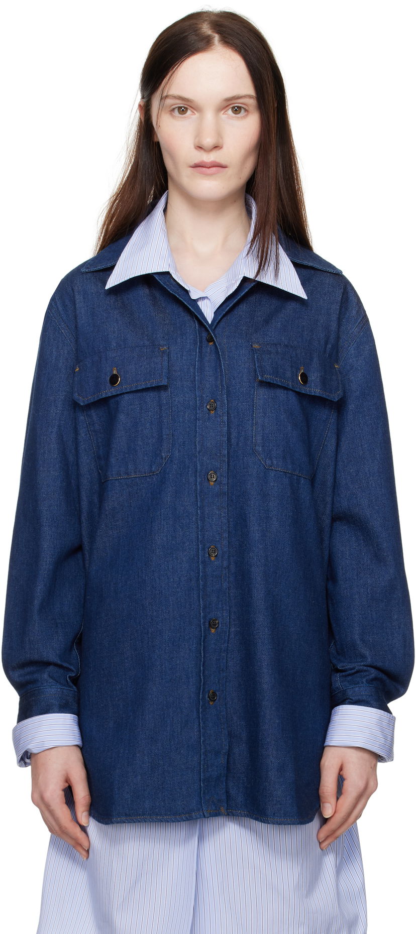 Paita A.P.C. A.P.C. Anastasia Barbieri Edition Mare Denim Shirt Sininen | COGYF-F12615