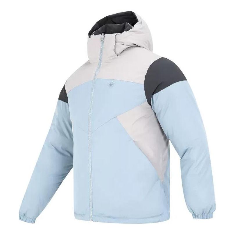 Puffer takki adidas Originals Sporty Down Hooded Puffer Jacket Sininen | HS9467