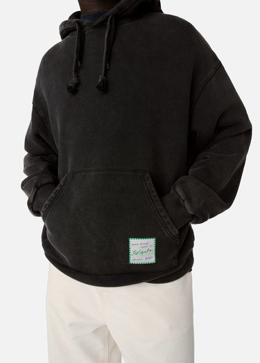 Huppari AXEL ARIGATO Washed Effect Hoodie with Patch Musta | A2993001, 5