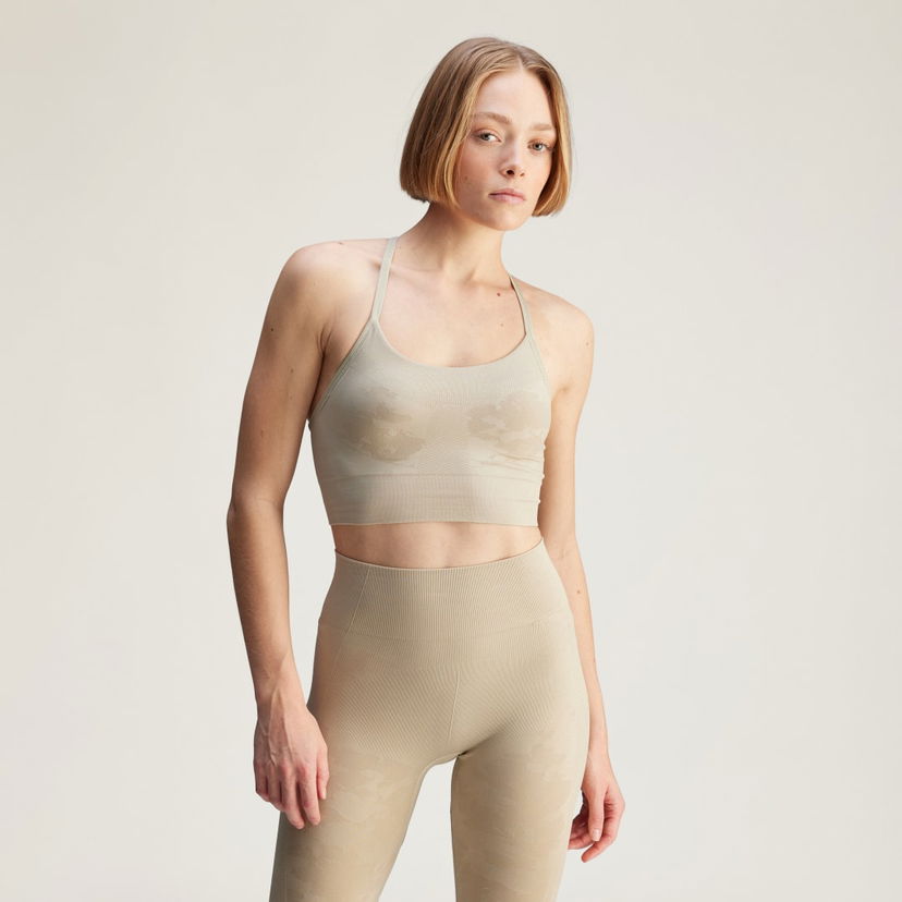 Rintaliivit adidas Performance adidas by Stella McCartney TrueStrength Seamless Yoga Bra Beige | JI5202