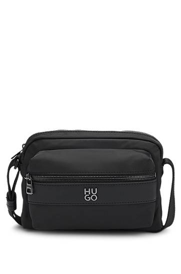 Olkalaukku BOSS HUGO Twill Crossbody Bag Musta | 50547390