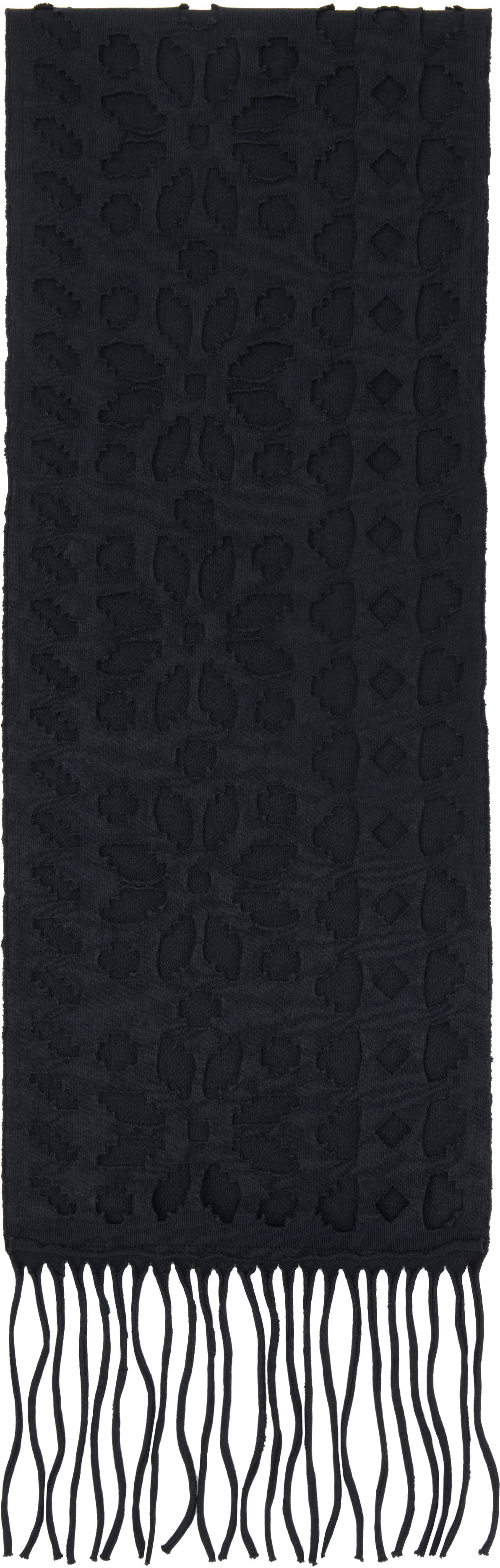 Huivi OUR LEGACY Our Legacy Tore Fringed Scarf Musta | A4258TC, 0