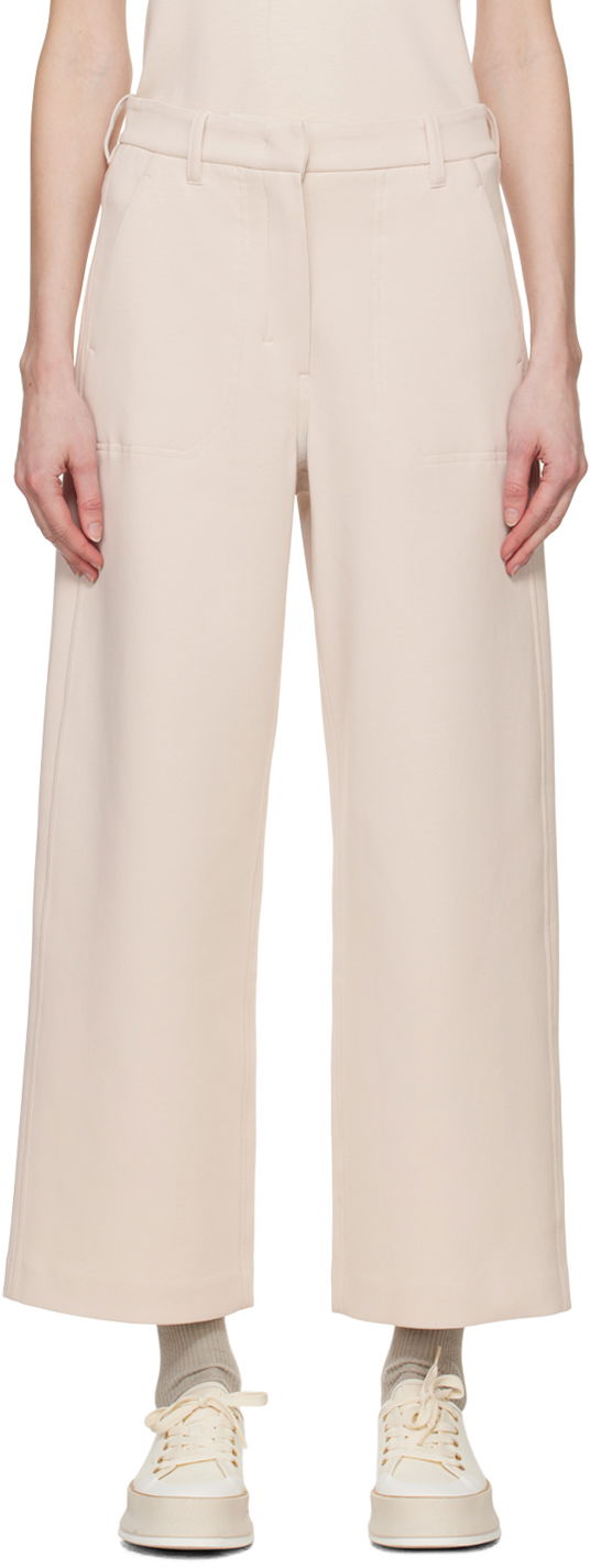 Housut Max Mara Max Mara Cupola Wide-Leg Trousers Vaaleanpunainen | 2419781013600