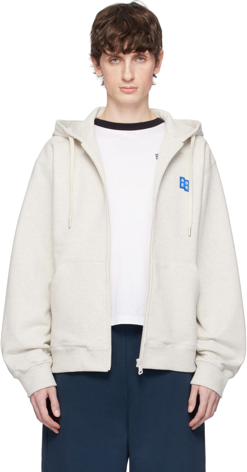Huppari ADER ERROR ADER error TRS Tag 01 Zip-Up Hoodie Harmaa | BO42FYHD0401OT