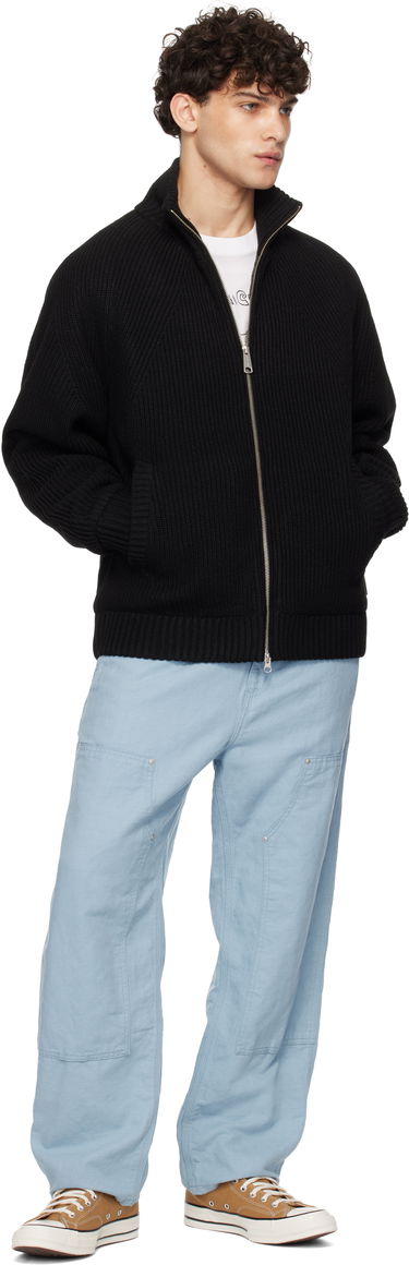 Villapaita Carhartt WIP Black Banley Knit Jacket Musta | I033902, 3
