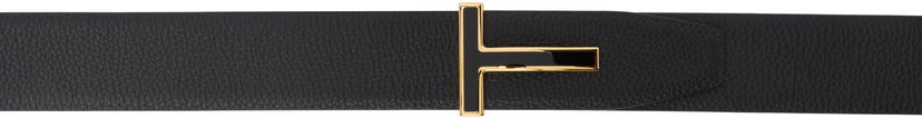 Vyöt Tom Ford TOM FORD Grain Leather T Belt Musta | TB247-LCL237G