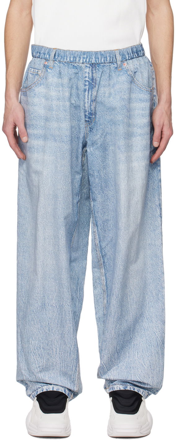 Jeans Alexander Wang Printed Track Pants Sininen | UWC1244091