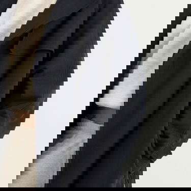 Trenssitakki SKIMS Boyfriend Fleece Trench Coat Musta | LS-LST-8018W-ONX, 5