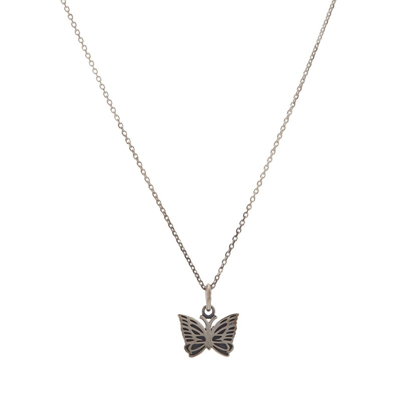 Kaulakoru Needles 925 Silver Pendant Musta | OT009-C