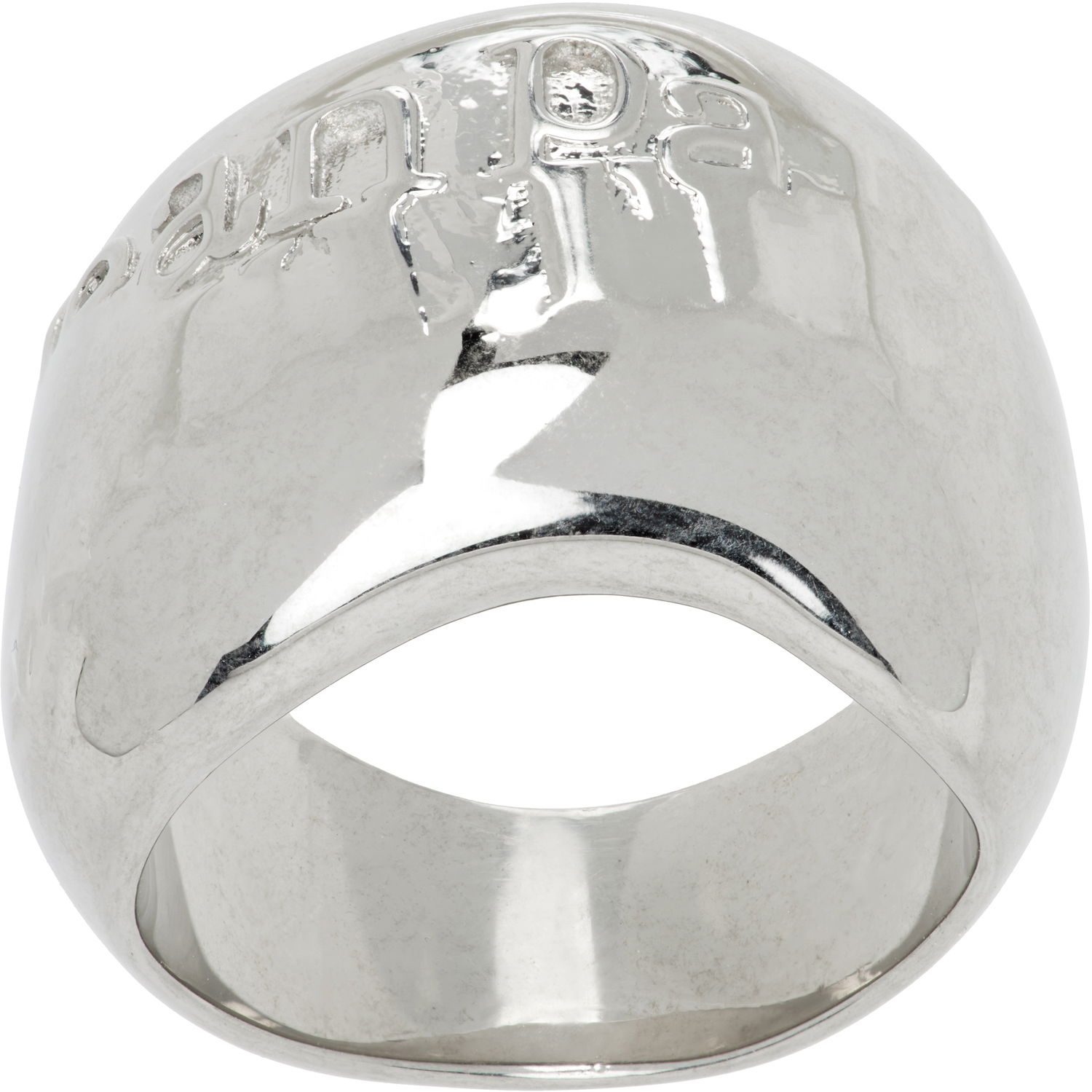 Sormus Jean Paul Gaultier Jean Paul Gaultier Silver-Tone "The Logo" Ring Metallinen | 25/03-W-JW002-X053-91, 1