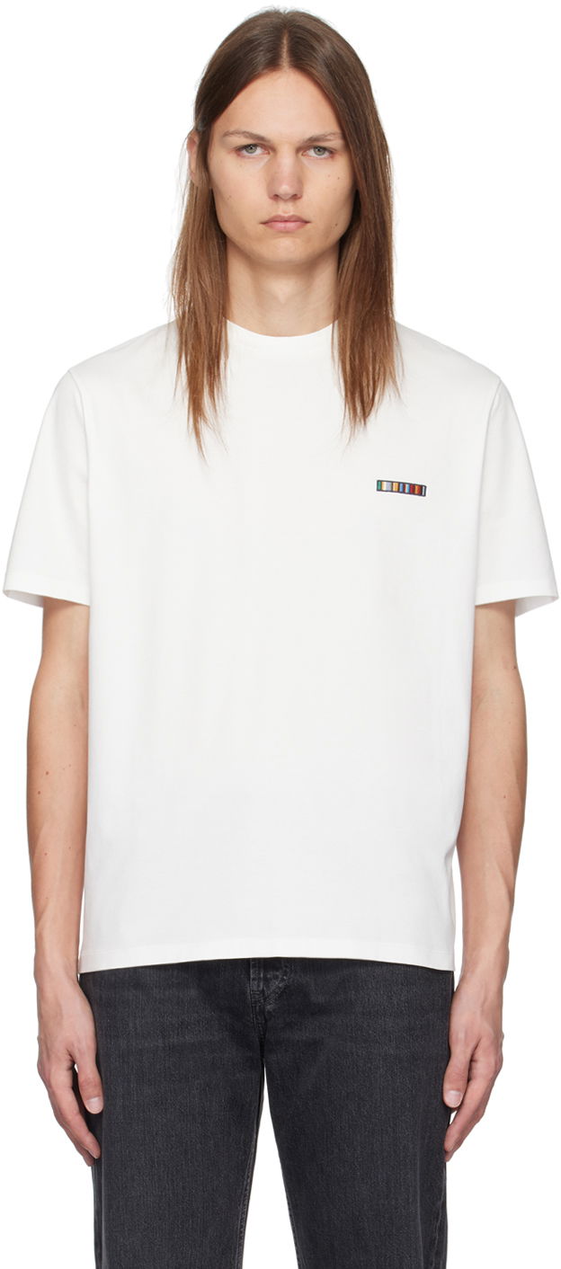 T-paita Paul Smith Paul Smith Signature Stripe Logo T-Shirt Valkoinen | M1R-919T-NP4724-02