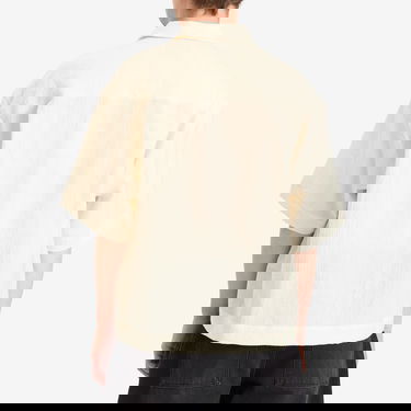 Paita Studio Nicholson Boxy Short Sleeve Shirt, Size X-Large Beige | SANKOSNM-1267-MLK, 3