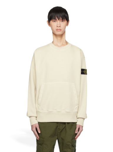 Huppari Stone Island Garment-Dyed Sweatshirt "Off-White" Beige | 791567555