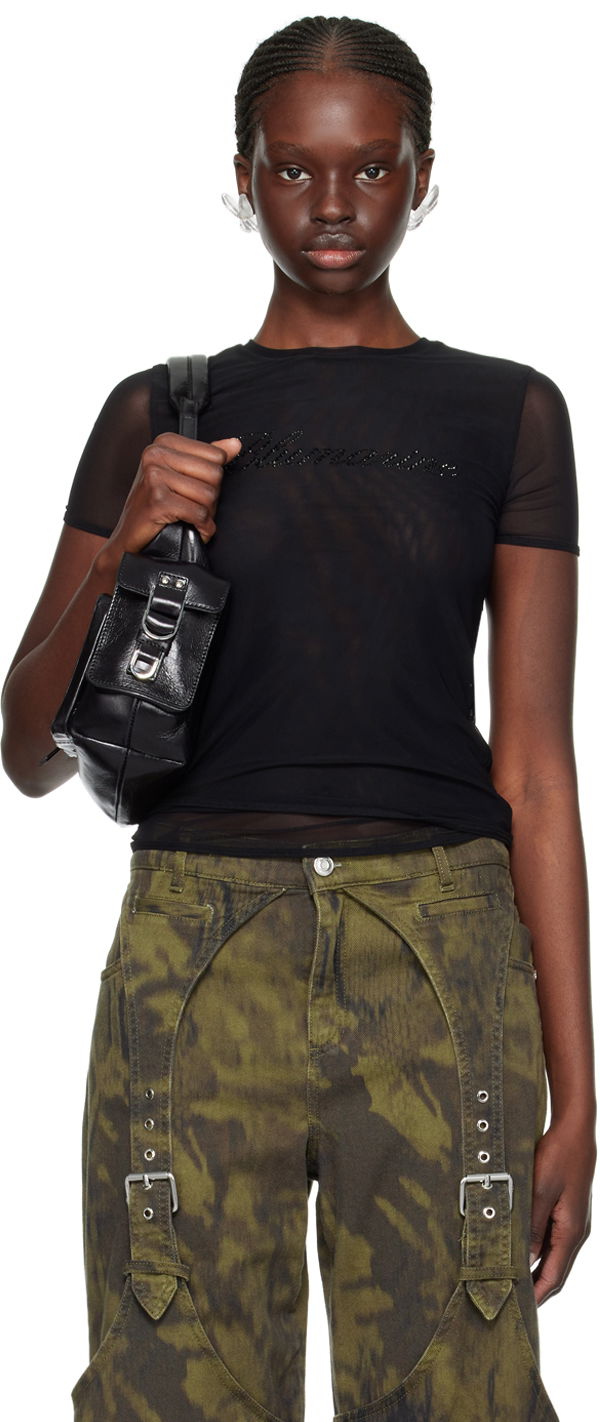 Cargo housut Blumarine Blumarine Crystal Cut T-Shirt Vihreä | P422T055A, 0