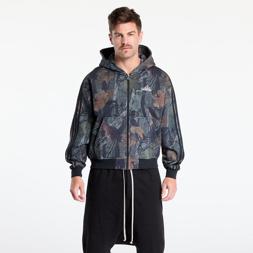 Huppari adidas Originals Camo Hooded Full-Zip Black Musta | JY2775