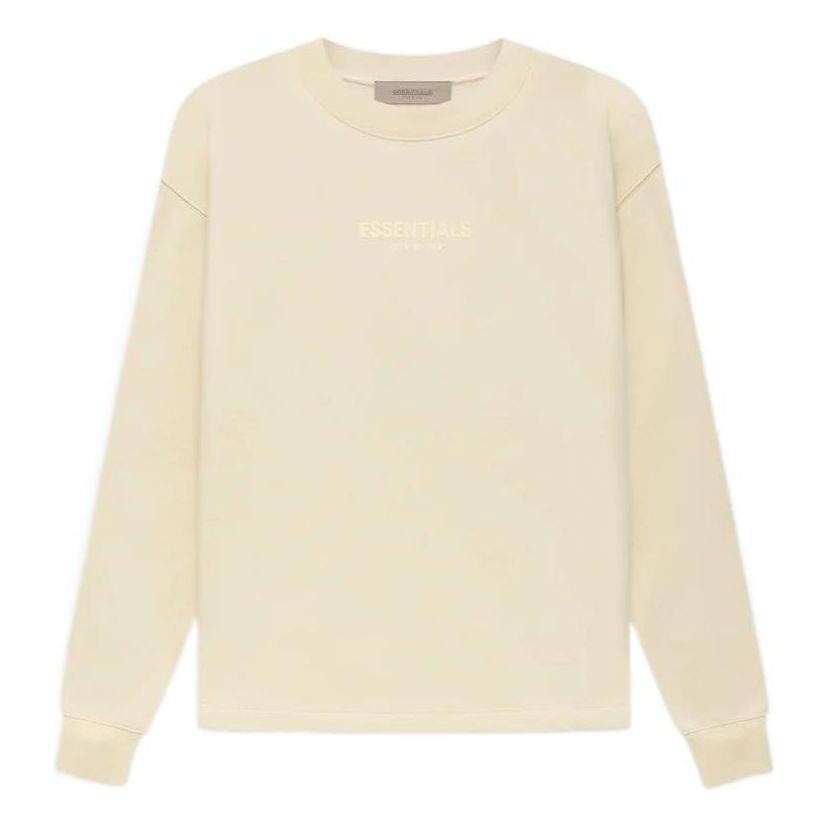 Huppari Fear of God Essentials Relaxed Crewneck Beige | FOG-FW22-670