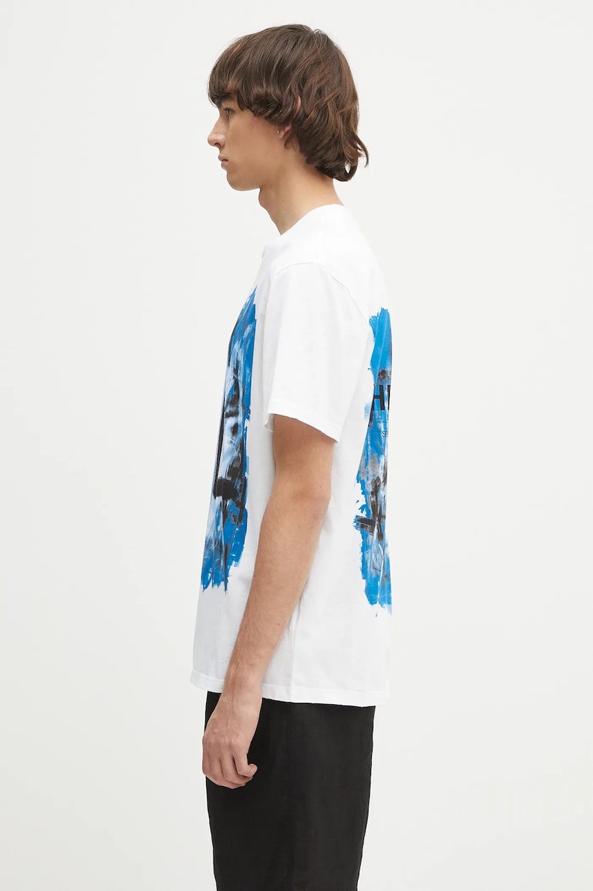 T-paita Helmut Lang Helmut Lang Scribble Graphic T-Shirt Valkoinen | P02HM509, 1