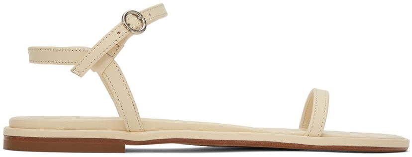 Asusteet Aeyde Aeyde Nettie Leather Sandals Beige | A11-FS-TATD08FL-123-100-007