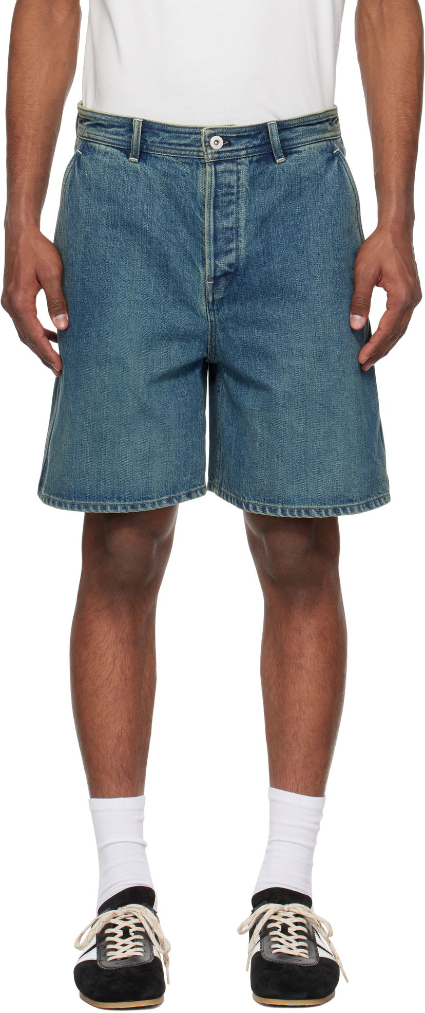 Shortsit Jil Sander Jil Sander Faded Denim Shorts Sininen | J47KA0267_J45291