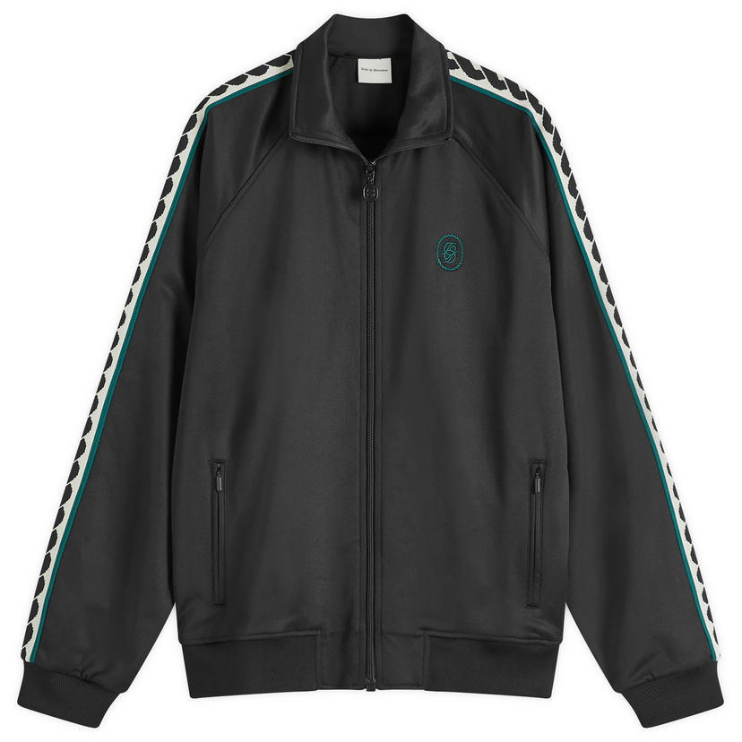 Takki Drôle de Monsieur Taping Track Jacket Musta | PERM-SJ007-PL135-BL