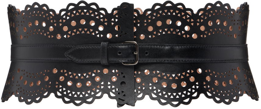 Vyöt Alaïa ALAÏA Openwork Bustier Belt Musta | AA1C082GC0A29, 0