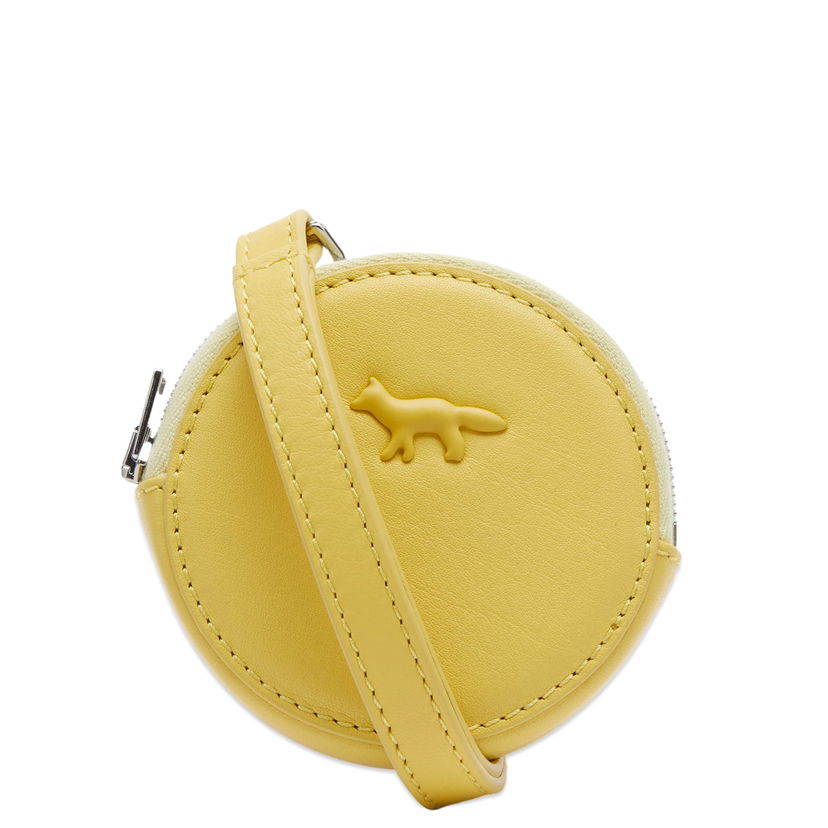 Lompakko MAISON KITSUNÉ Cloud Zipped Coin Purse Keltainen | MW05347LC0045-P318