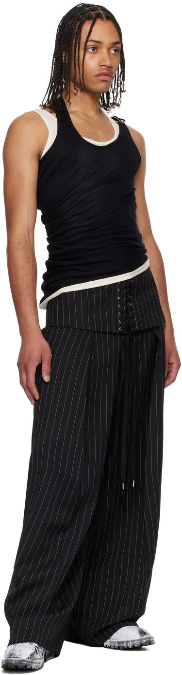 Tankkitoppi Jean Paul Gaultier Jean Paul Gaultier 'The Red Draped Double' Tank Top Musta | 25/34-F-DB053-J092-0003, 3