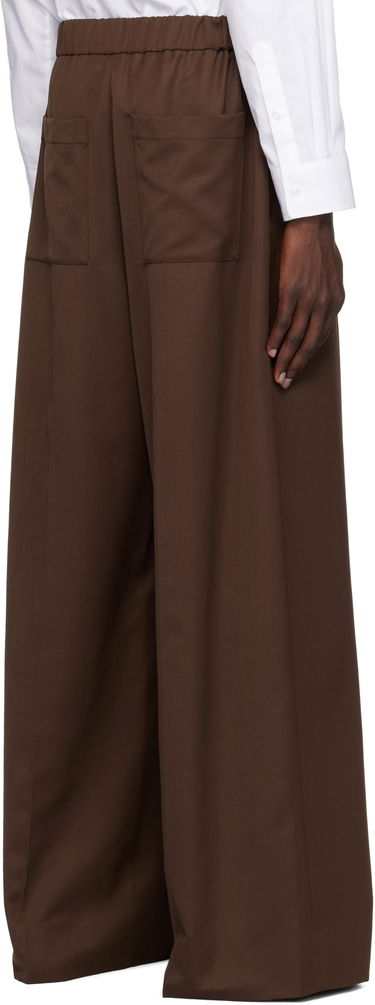 Housut Simone Rocha Simone Rocha Wide Leg Drawstring Trousers Ruskea | 4143D 1217, 2