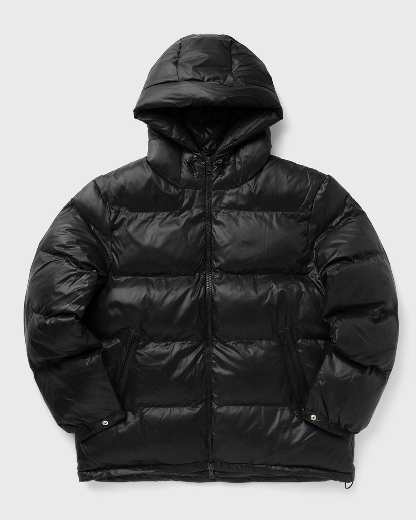 Puffer takki Patta Quilted Script Logo Hooded Puffer Jacket Musta | POC-AW25-3200-348-0031-001
