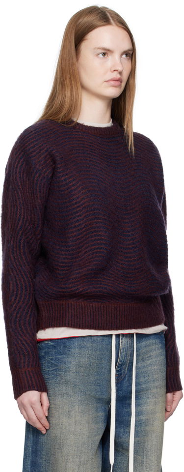 Villapaita Dime Dime Mohair Wave Knit Sweater Burgundia | DIMEFA254BUR, 4