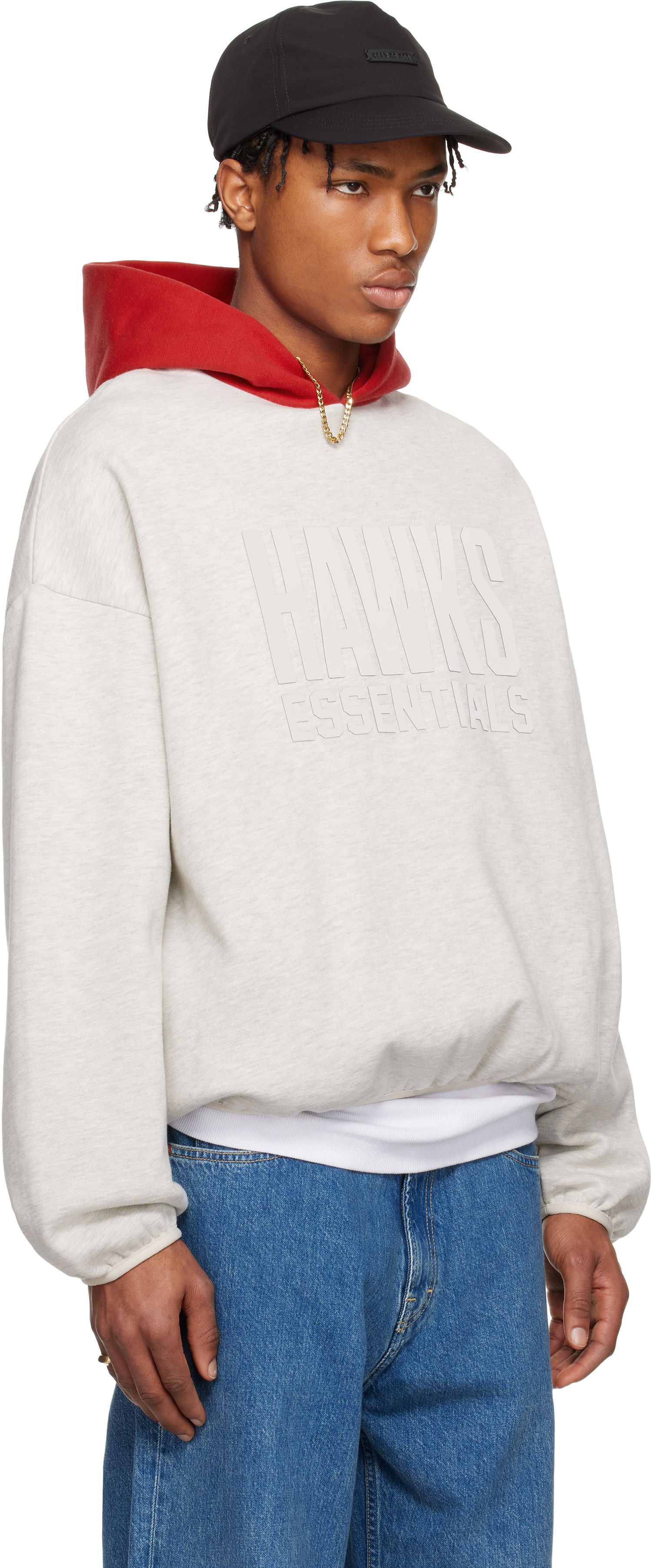 Huppari Fear of God ESSENTIALS NBA Hawks Pullover Hoodie Harmaa | 192AL246509F, 1