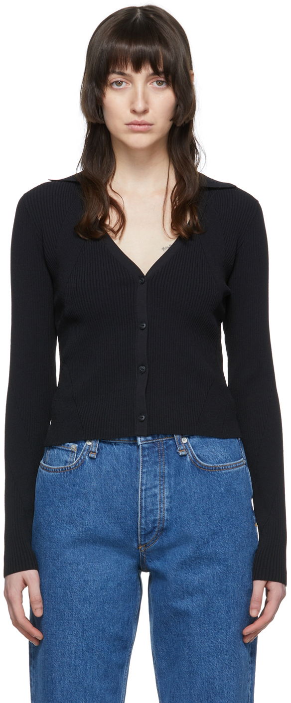 Villapaita rag & bone Rag & Bone Knit Cardigan Musta | WAS22P044LD44