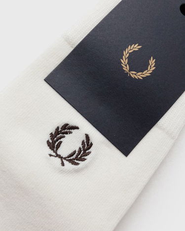 Vaatteet ja asusteet Fred Perry CLASSIC LAUREL WREATH SOCK Valkoinen | C7135-560, 3