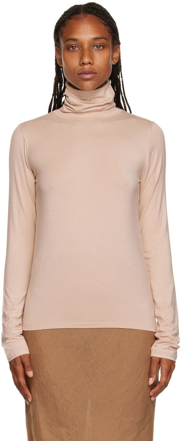 Villapaita Baserange Bamboo Turtleneck Beige | TOTN