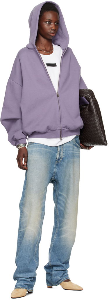 Huppari Fear of God Designer Full-Zip Hoodie Violetti | 192BT246247F, 4