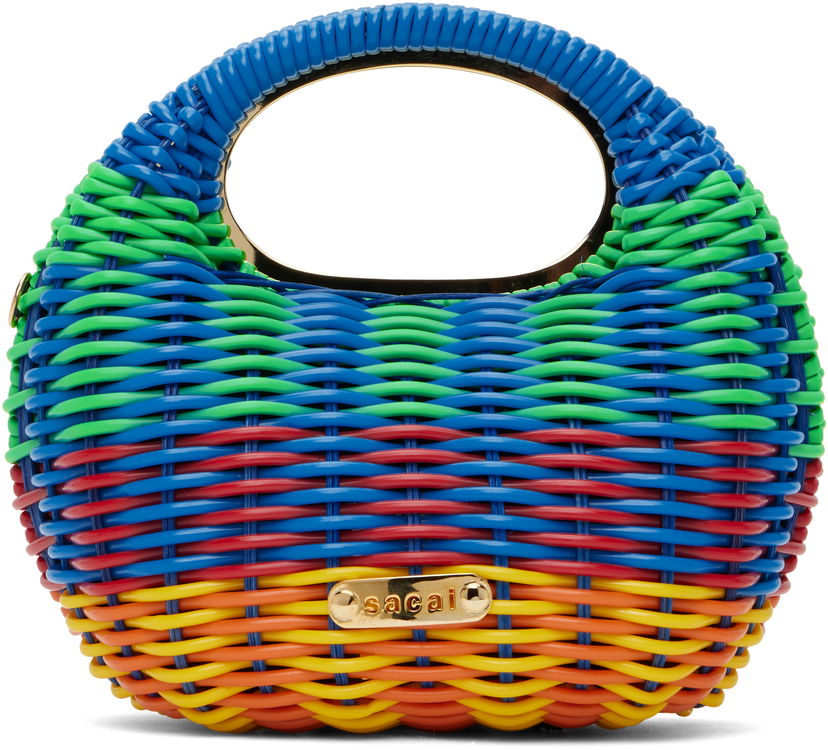 Käsilaukku sacai Sacai Woven Rainbow Round Bag Monivärinen | S150-01