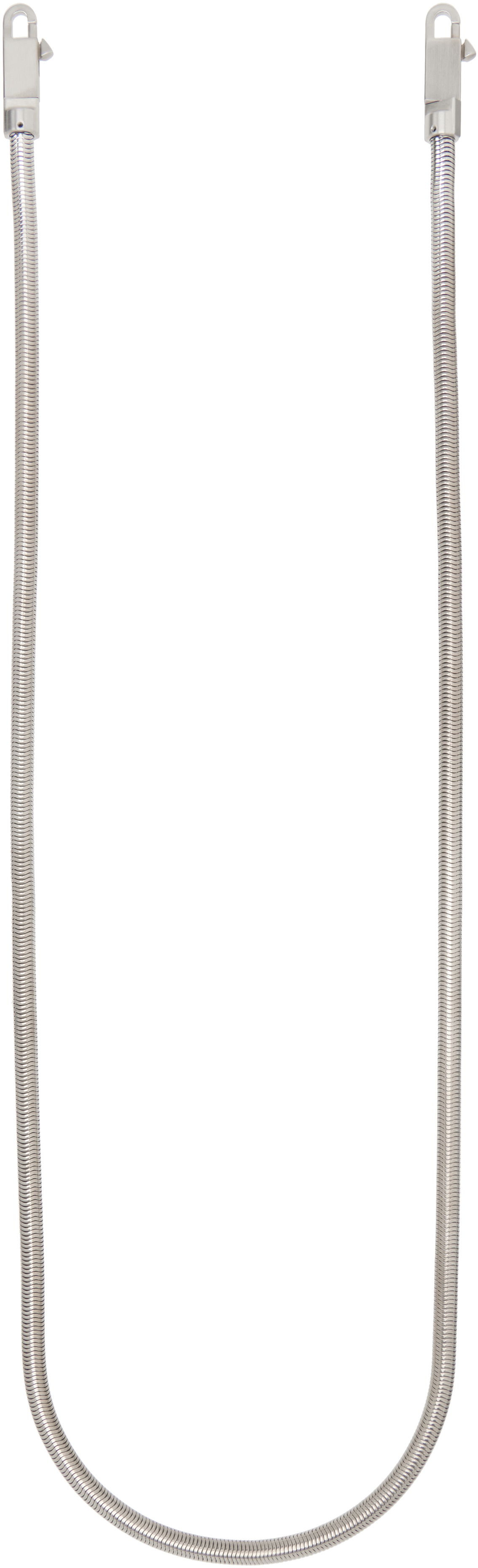 Kaulakoru Rick Owens Rick Owens Snake Chain Crossbody Strap Metallinen | RA01E0699 MET, 1