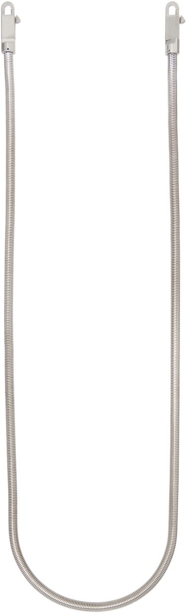 Kaulakoru Rick Owens Rick Owens Snake Chain Crossbody Strap Metallinen | RA01E0699 MET, 1