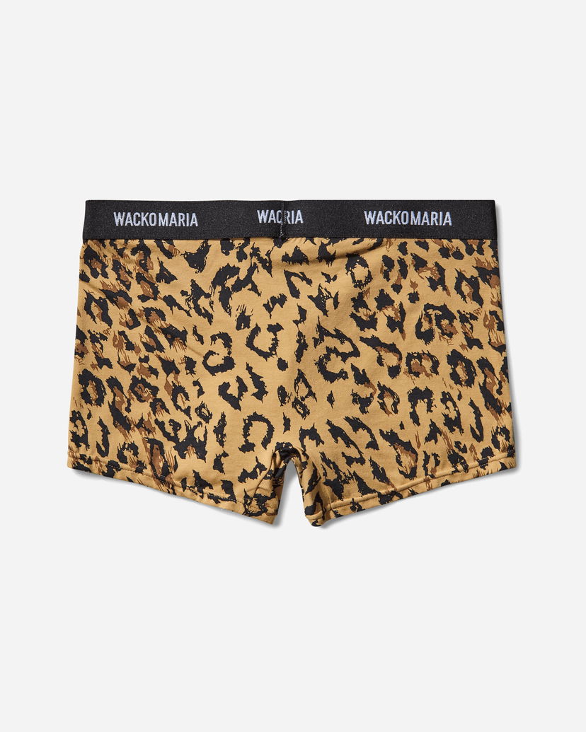 Nyrkkeilijät WACKO MARIA Wacko Maria Leopard Boxer Briefs Ruskea | WMGP-BR12 BEIGE