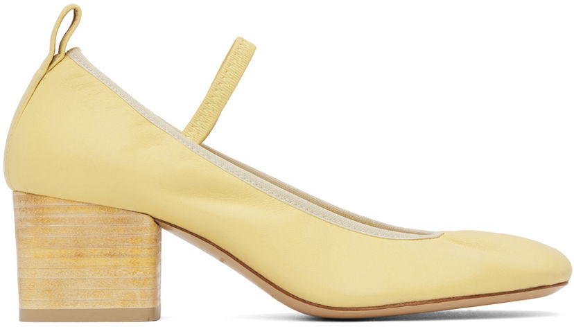 Tennarit ja kengät LEMAIRE Square Toe Ballerina Heels Keltainen | FO0153 LL0115