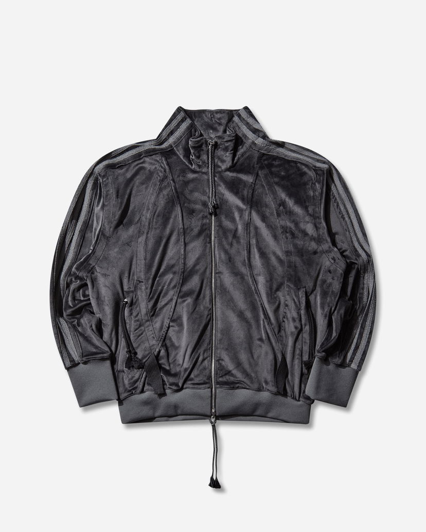 Verryttelypuku adidas Originals Striped Velvet Full-Zip Track Top Harmaa | KC0317