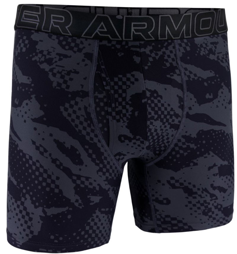 Nyrkkeilijät Under Armour Under Armour UA Performance Tech Print 6-Inch Boxer Briefs Musta | 1383875-044