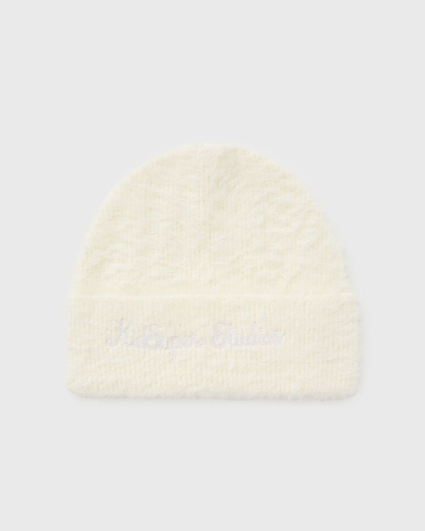 Pipo KidSuper KidSuper Studios Fuzzy Knit Beanie Valkoinen | AW24-HDW-13