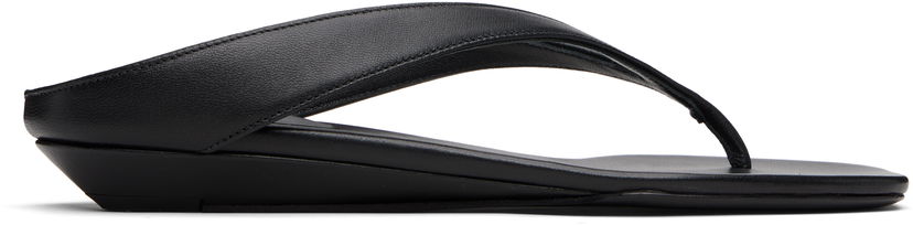 Mekko Loulou de Saison Loulou de Saison Coda Nappa Leather Wedge Sandals Musta | CODA