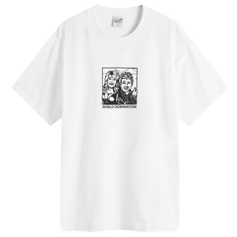 T-paita Polar Skate Co. Polar Skate Co. World Domination T-Shirt, Large Valkoinen | PSC-SP25-27
