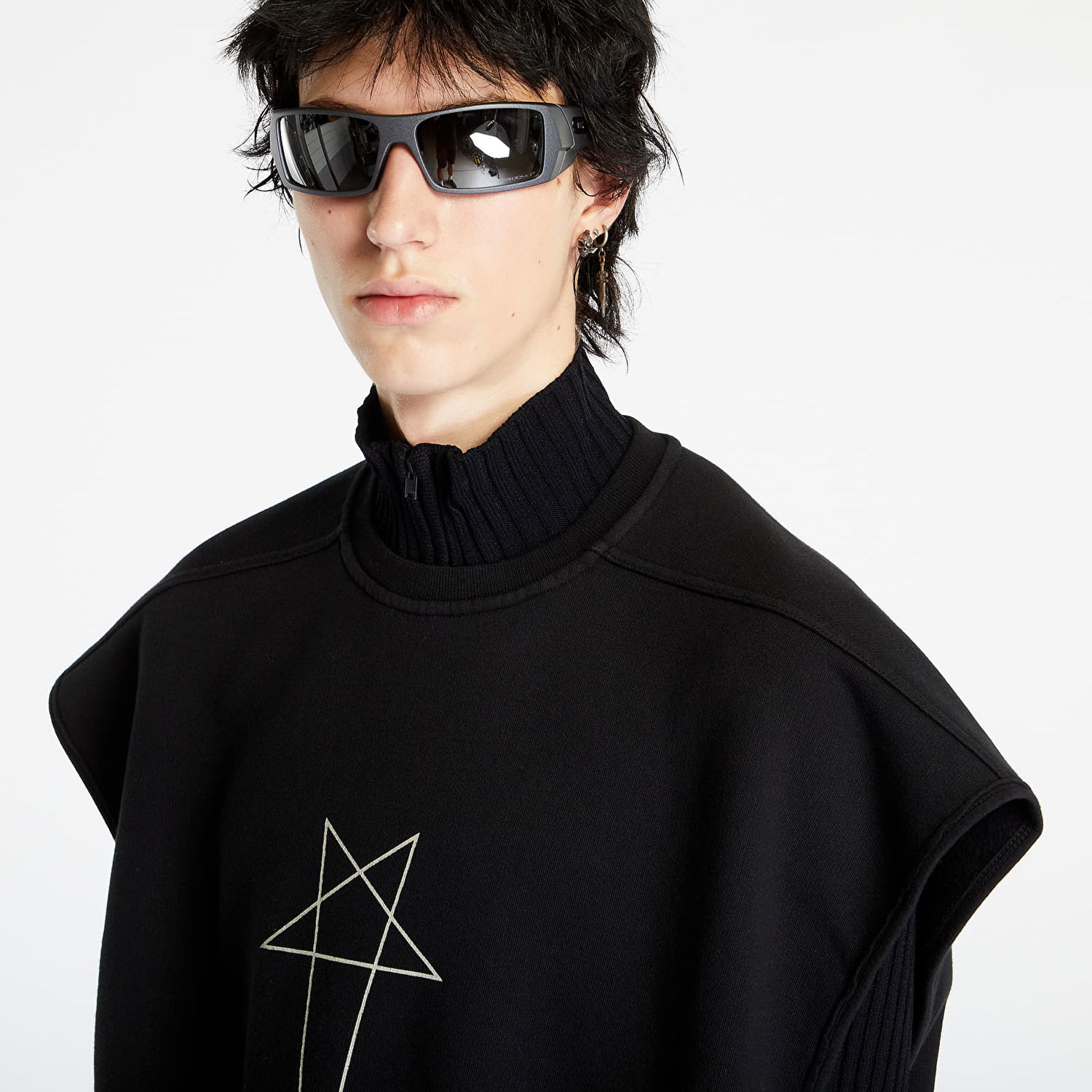 Liivi Rick Owens Sl Jumbo Tatlin Sweat Vest Musta | DU02C5160 FEP3 0908, 1