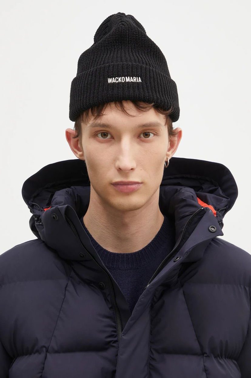 Pipo WACKO MARIA Knit Watch Cap Musta | 24FW.WMA.CP04