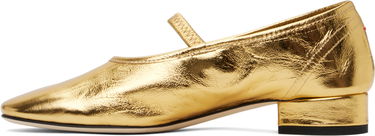 Kengänhoito Aeyde Aeyde Pippa Leather Ballerina Flats Metallinen | A11-FL-GLVR25RO126-SS25-902-068, 2