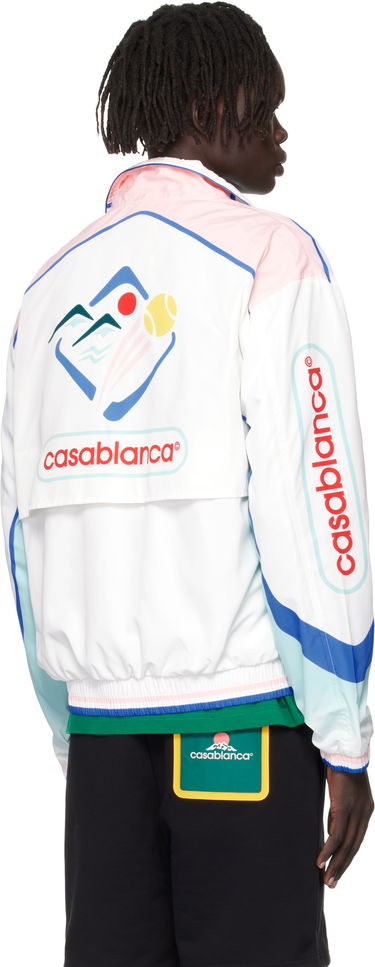 Tuulitakki Casablanca Casablanca Casa Sportif Windbreaker Jacket Valkoinen | U-MPF25-JK-033-01, 2